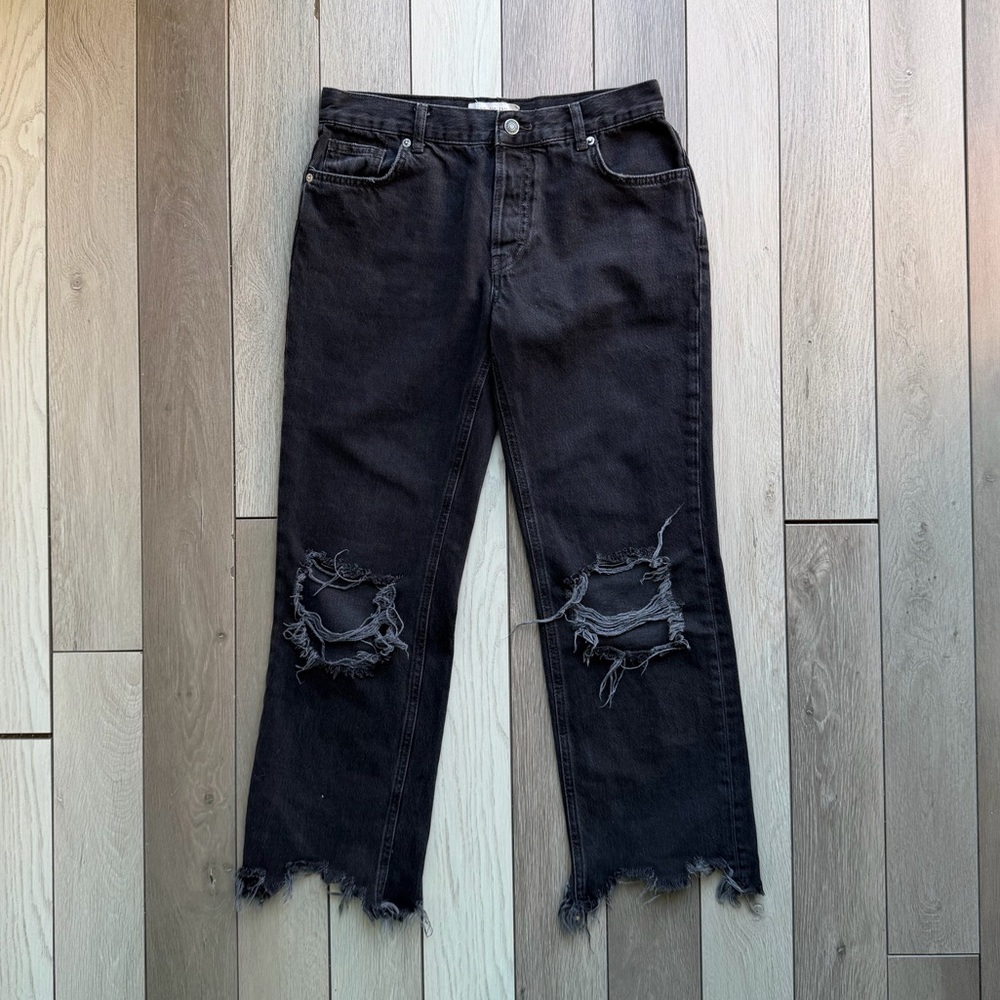Free People Maggie Mid-Rise Straight-Leg Jeans | Size: 26